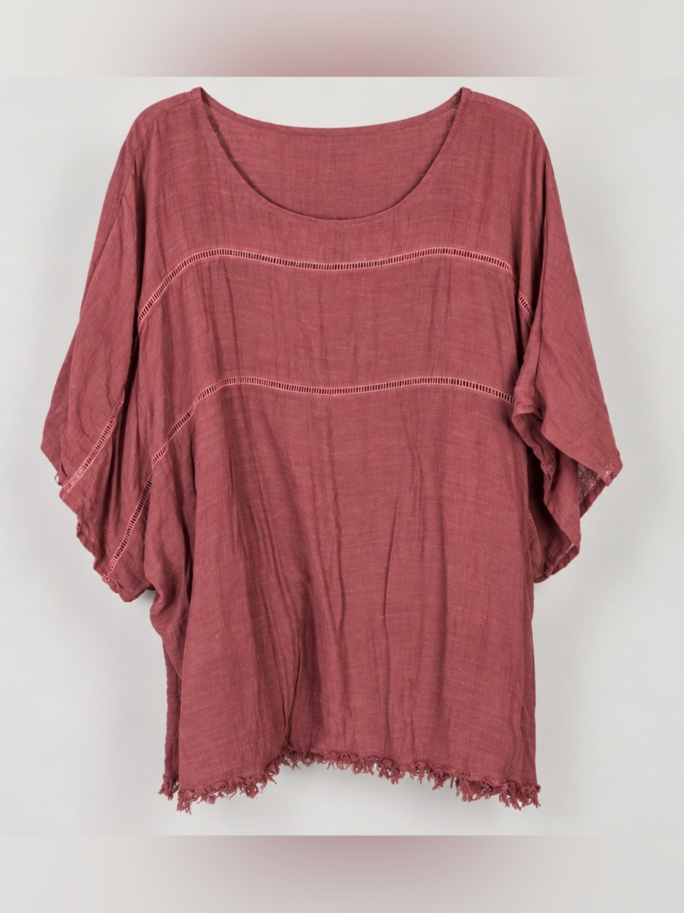 Ava & Viv Relaxed Tunic Top in Dusty Rose